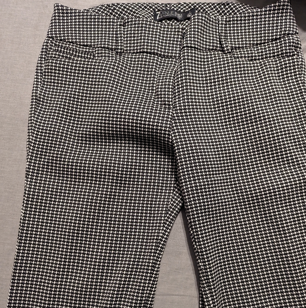New York & Company Womens Herringbone Pants-4 Petite